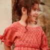 Hand-knitted-Vintage-Lace-dress-Pink-2