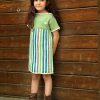 Hand-knitted-stripe-tunic-green-2